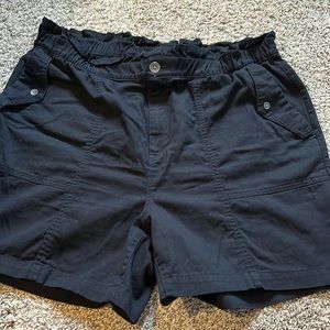 Old navy black shorts with stretch/bunched waistline
